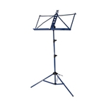 Accent Folding Aluminum Music Stand Blue w/bag