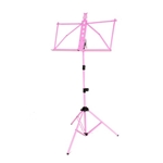 Accent Folding Aluminum Music Stand Pink w/bag