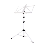 Accent Folding Aluminum Music Stand White w/bag