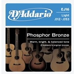 D'Addario Phosphor Bronze Guitar Strings Light