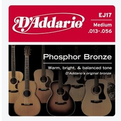 D'Addario Phosphor Bronze Guitar Strings Medium