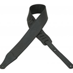 Levy's Strap Guitar Garment Leather 2.5" Black