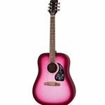 Epiphone Starling Dreadnought Acoustic Guitar Hot Pink Pearl