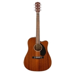 Fender CD-60SCE Acoustic-Electric Guitar Natural All Mahogany