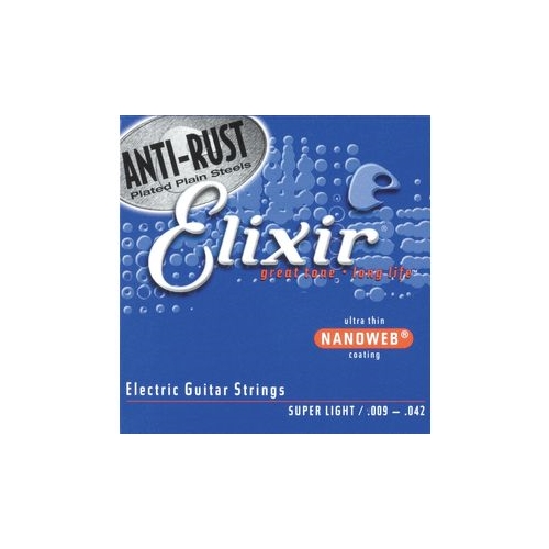 Eckroth Music Nanoweb AntiRust Electric Guitar Strings Super Light