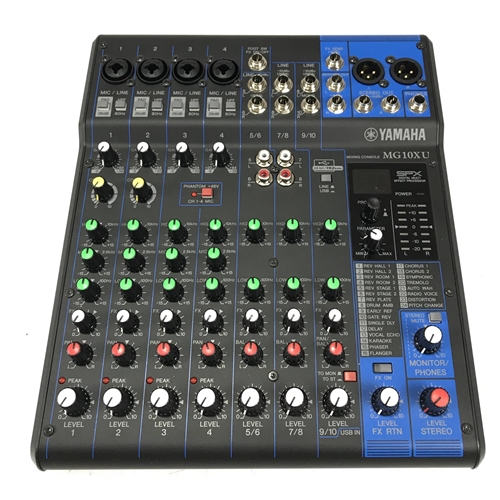 DJ機材 YAMAHA MIXING CONSOLE Yamaha MG10X 10-Input Mixer with Built-In FX MG10X CV B&H Photo