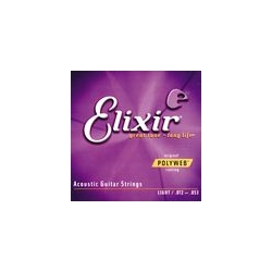 Elixir Polyweb Guitar Strings Light