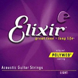 Elixir Polyweb Guitar Strings 12 String Light