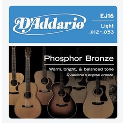 D'Addario Phosphor Bronze Guitar Strings Light