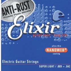 Nanoweb Anti-Rust Electric Guitar Strings Super Light