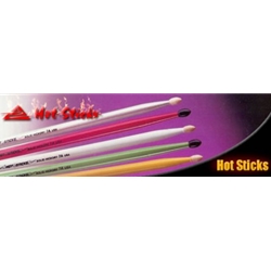 Eckroth Music - Hot Sticks Drum Sticks Hot Rock Black Nylon Tip