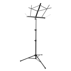 On-Stage Music Stand Folding w/ Bag Black Tubular