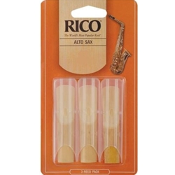 Rico 3 Pack Alto Saxophone Reeds 2