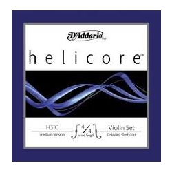 D'Addario Helicore Violin Strings 4/4 Set Alum Wound E
