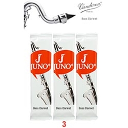 Juno Bass Clarinet Reeds 3 (3 Pack)