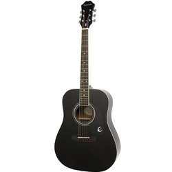 Epiphone DR 100 Dreadnought Acoustic Guitar Ebony