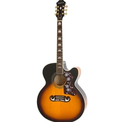 Epiphone J-200 EC Acous-Elec Guitar Vintage Sunburst