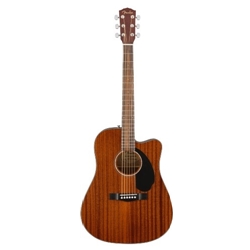 Fender CD-60SCE Acoustic-Electric Guitar Natural All Mahogany