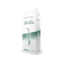 Rico Lavoz Bass Clarinet Reeds Medium Soft (5 per box)