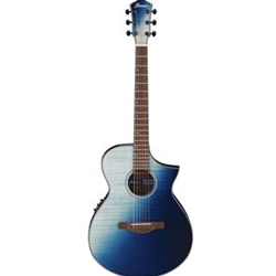 Ibanez AEWC32FM Acous-Elec Guitar Indigo Sunset Fade