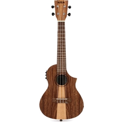 Kala Teak Tri-Top Concert Ukulele w/ Cutaway & EQ